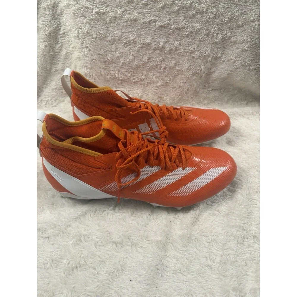 adidas adizero Impact Men's Football Cleats Orange White US Size 16 adizero